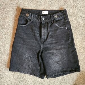 SO High Waisted Black Denim Jean Shorts